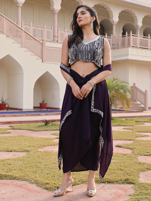 Royal Purple Gown